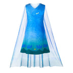 Girls Trolls World Tour Costume Princess Poppy Dress Set - Azufun