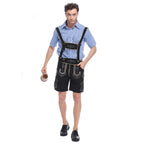 Men German Oktoberfest Outfit Beer Waiter Halloween Costume - Azufun