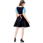 Women Oktoberfest Costume Bavarian Maid Party Dress Carnival Halloween - Azufun