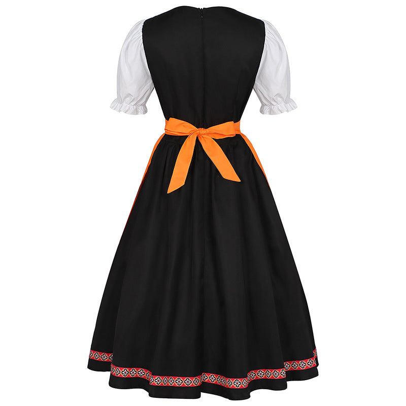 German Oktoberfest Bavarian Nation Costume Overalls Set Halloween Carnival Outfit - Azufun