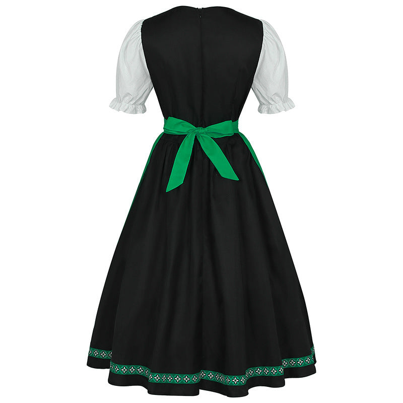 German Oktoberfest Bavarian Nation Costume Overalls Set Halloween Carnival Outfit - Azufun