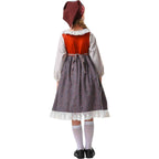 Kids The Little Match Girl Maid Costume Dress Funny Party Halloween - Azufun