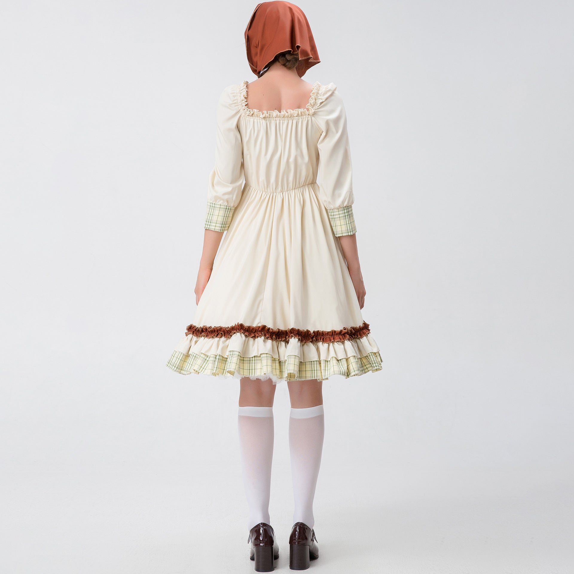 Little Red Riding Hood Halloween Dress Costume Maid Stage Suit - Azufun