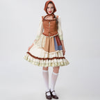 Little Red Riding Hood Halloween Dress Costume Maid Stage Suit - Azufun