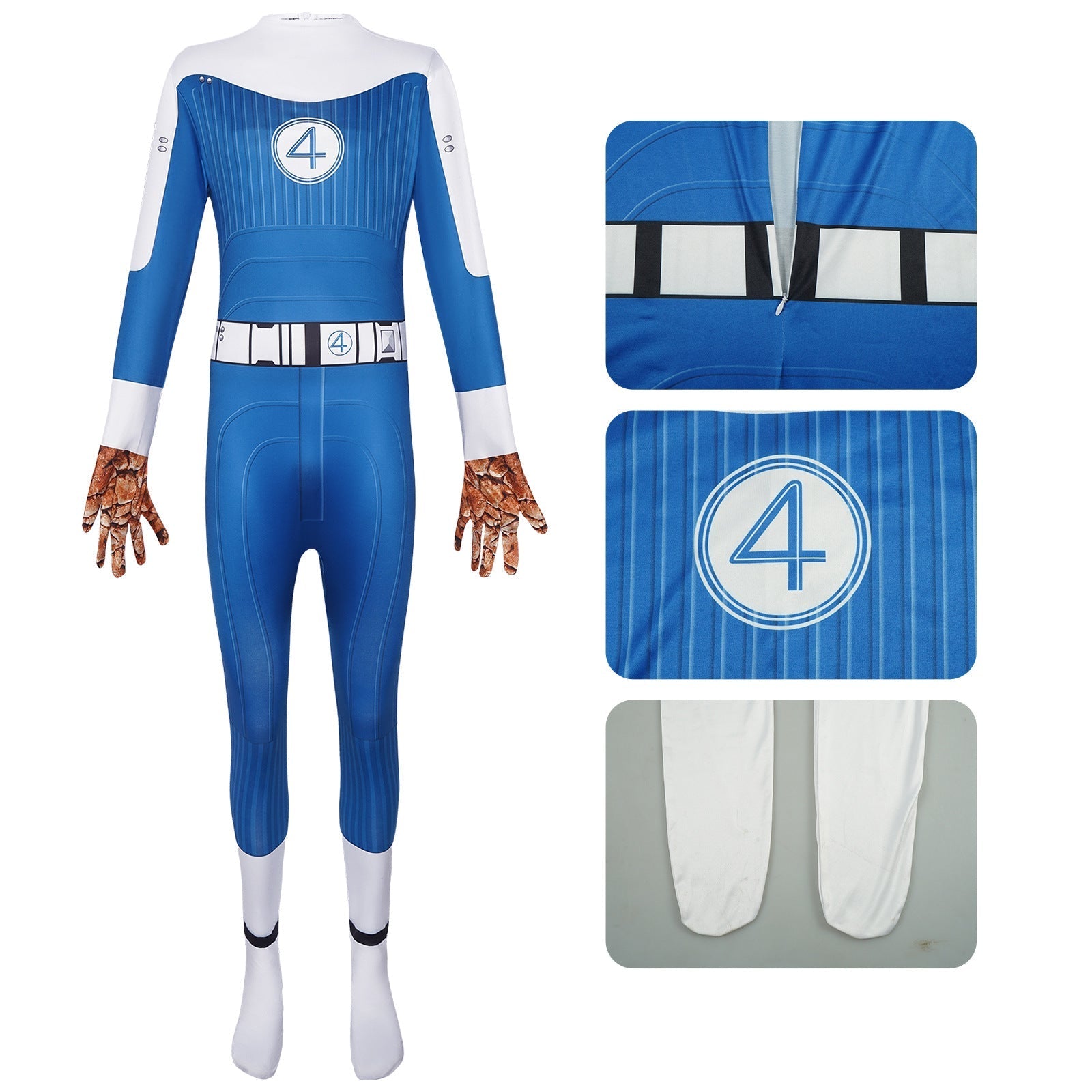 The Fantastic Four First Steps Thing Jumpsuit Cosplay Costume - Azufun