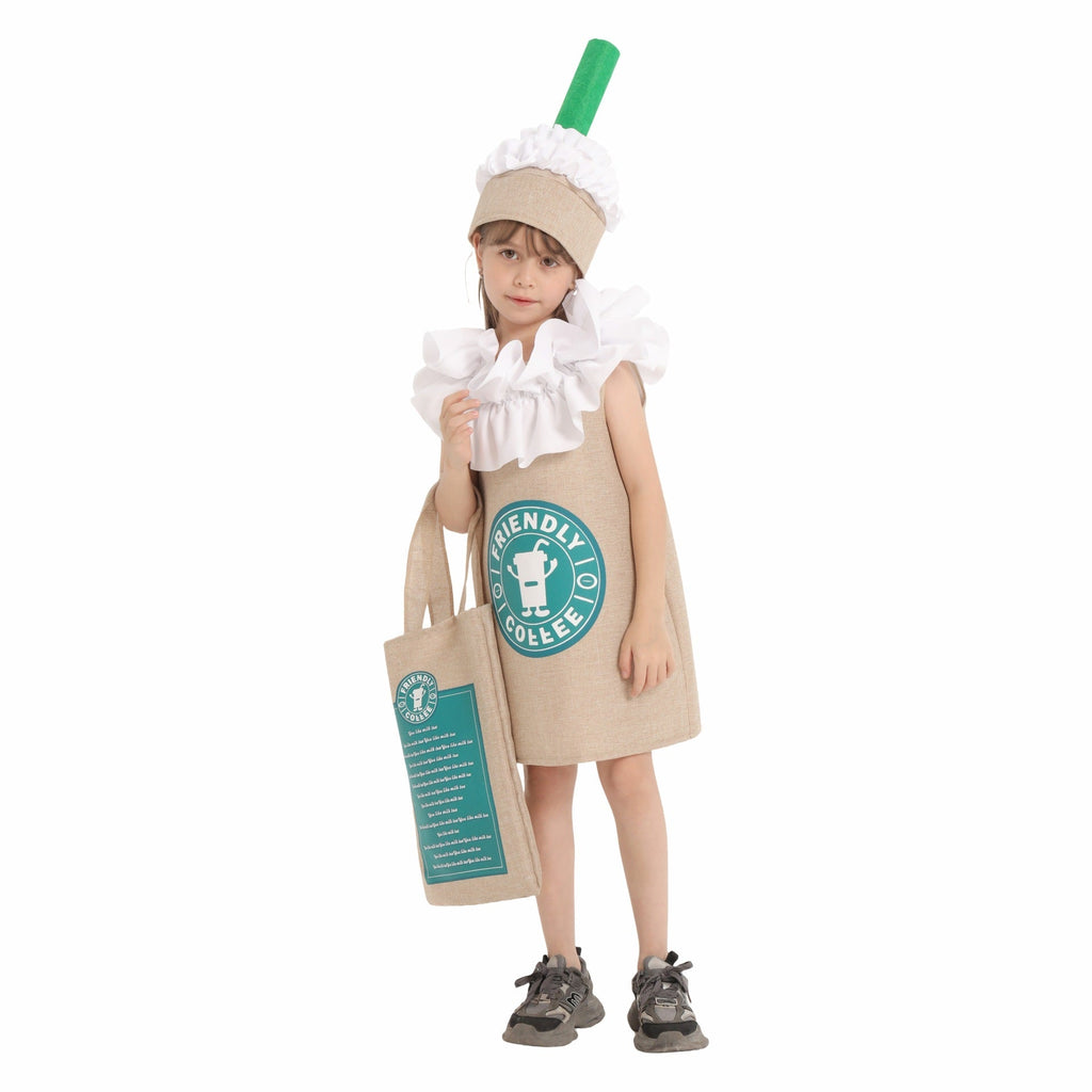 Frappuccino Coffee Costume - Kids - Azufun