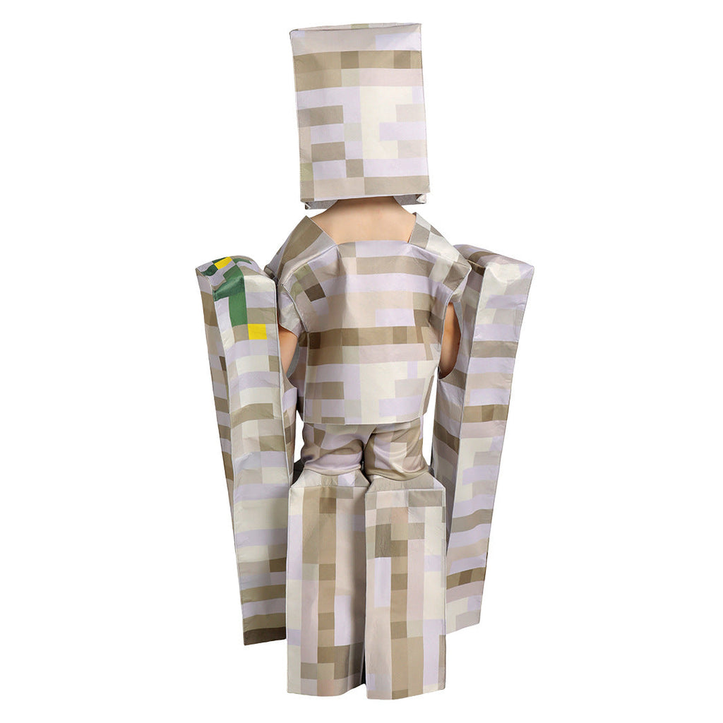 Minecraft Skeleton Kids Costume For Children Boy Girl Halloween - Azufun