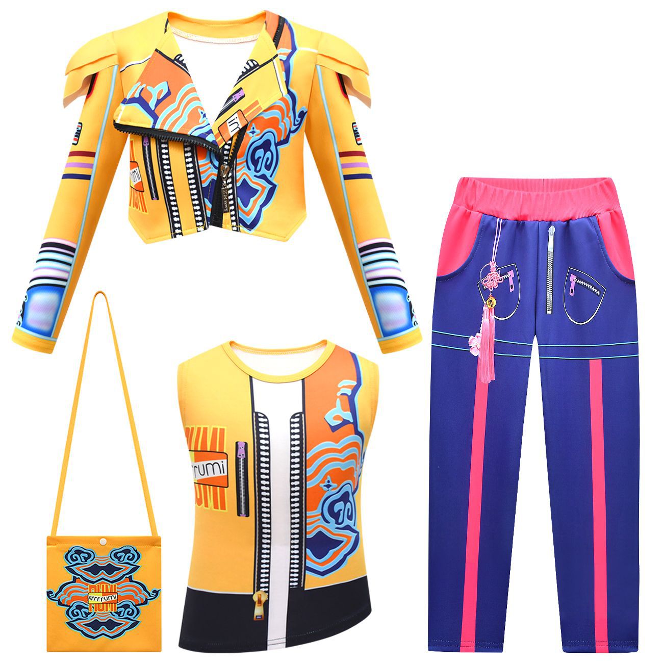 KPop demon hunters Dress Cosplay Costume Carnival Fancy bowknot Dress For Girls - Azufun