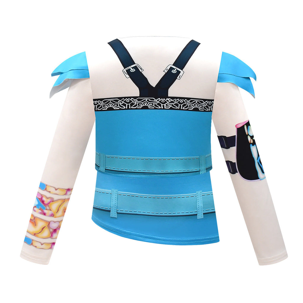 Kids KPop Demon Hunters Costume Girls Zoey Cosplay Fancy Dress Outfits - Azufun