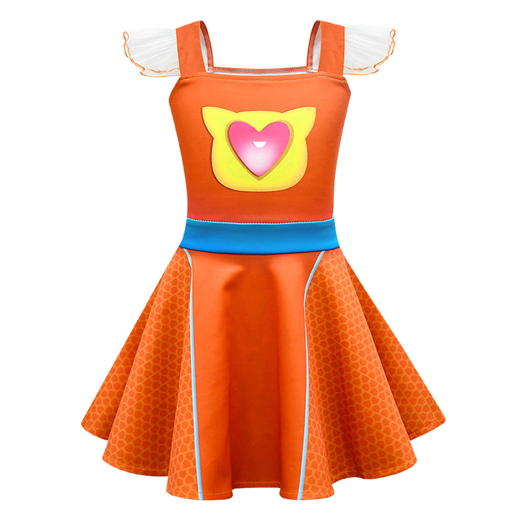 SuperKitties Sparks Buddy Light Up Costume Princess Dresses For Kids Girl - Azufun