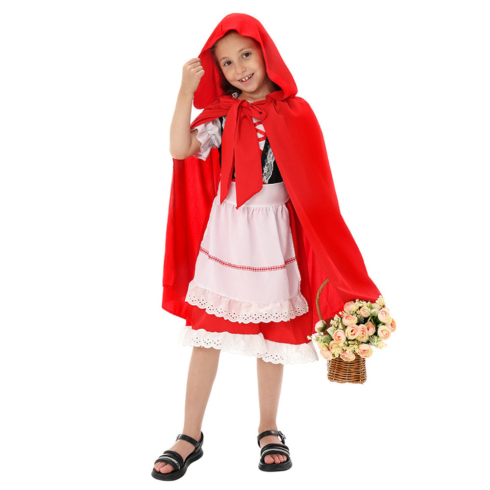 Little Red Riding Hood and the Big Bad Wolf costumes for children's stage Halloween