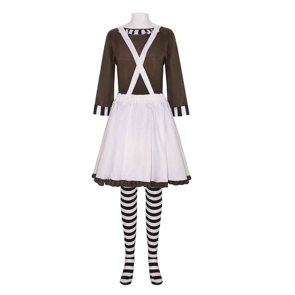 Charlie and the Chocolate Factory Clown Cosplay Costume Carnival Suit