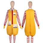 McDonald's Ronald Funny Cosplay Costume Adult Kids Halloween