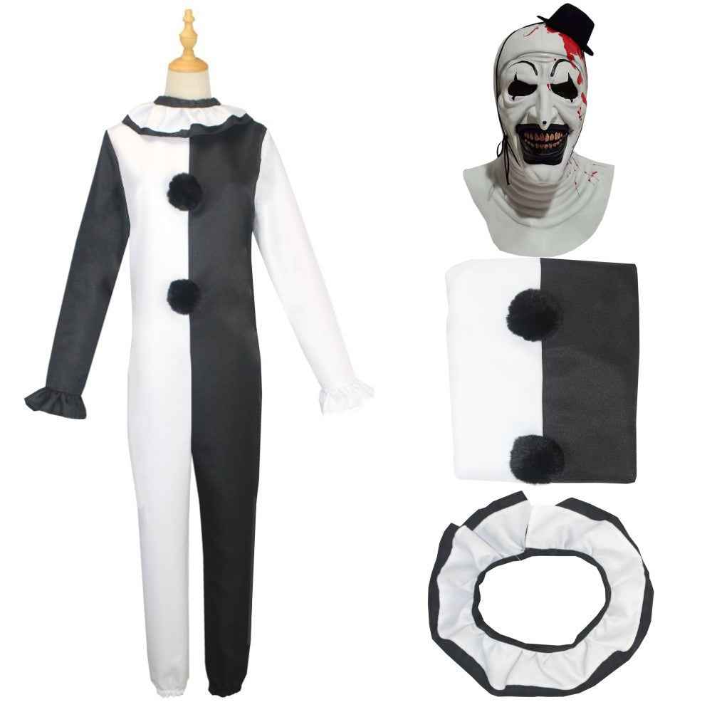 Art The Clown Dress Joker Costume Jumpsuit Halloween Terrifier Cosplay