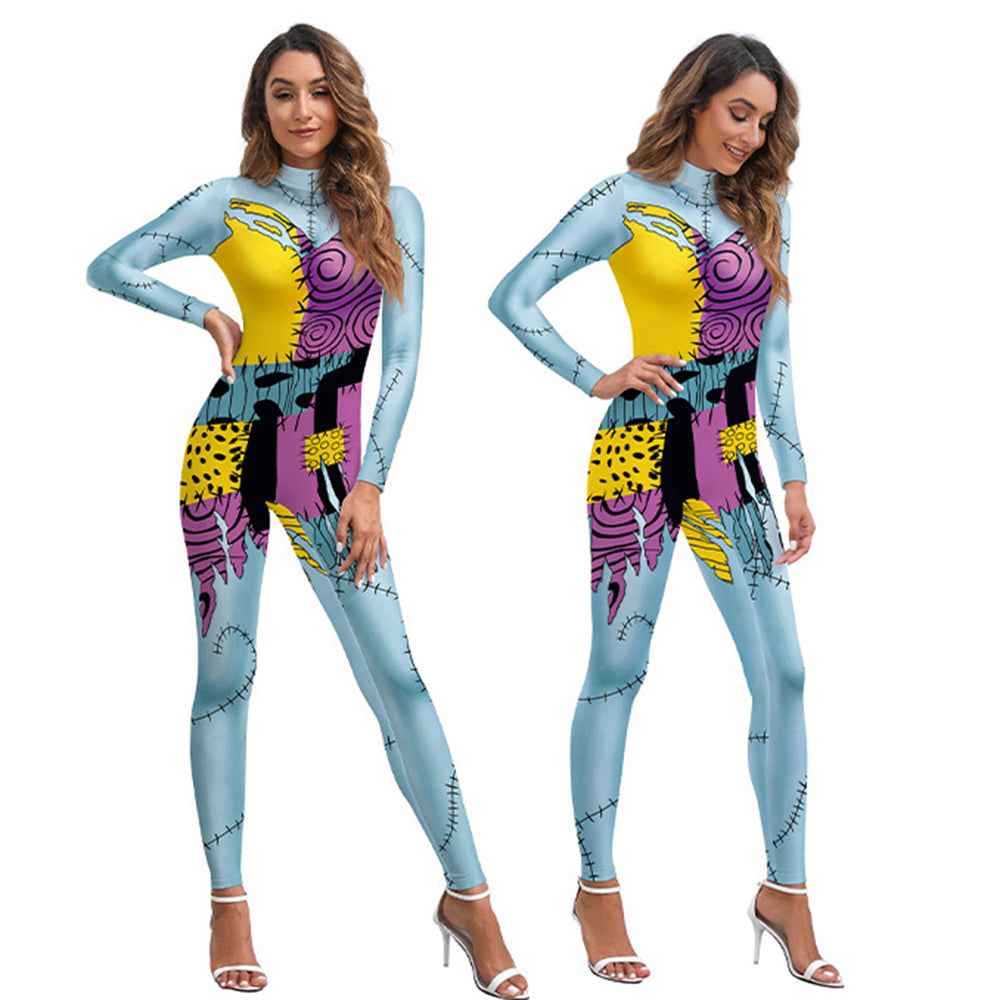 Halloween costume Christmas Nightmare cosplay Sally Jumpsuit dress