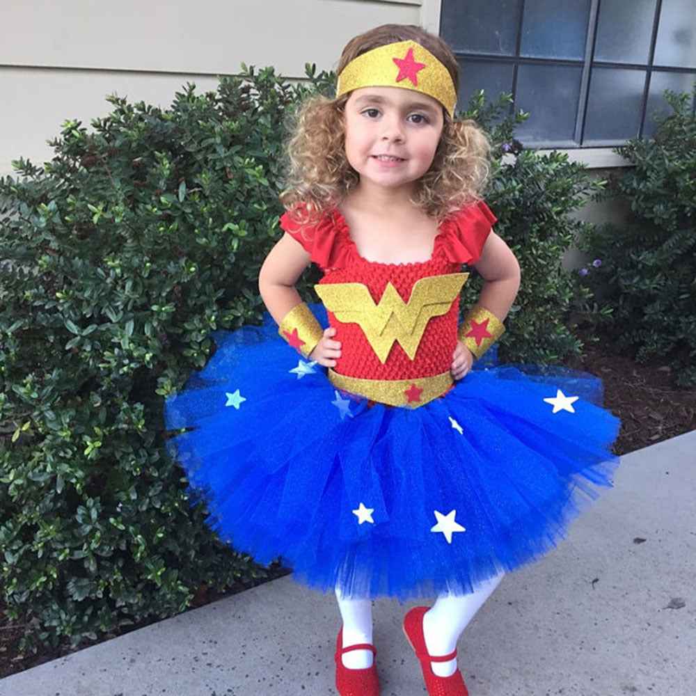 Wonder Woman costume super hero costume for girls
