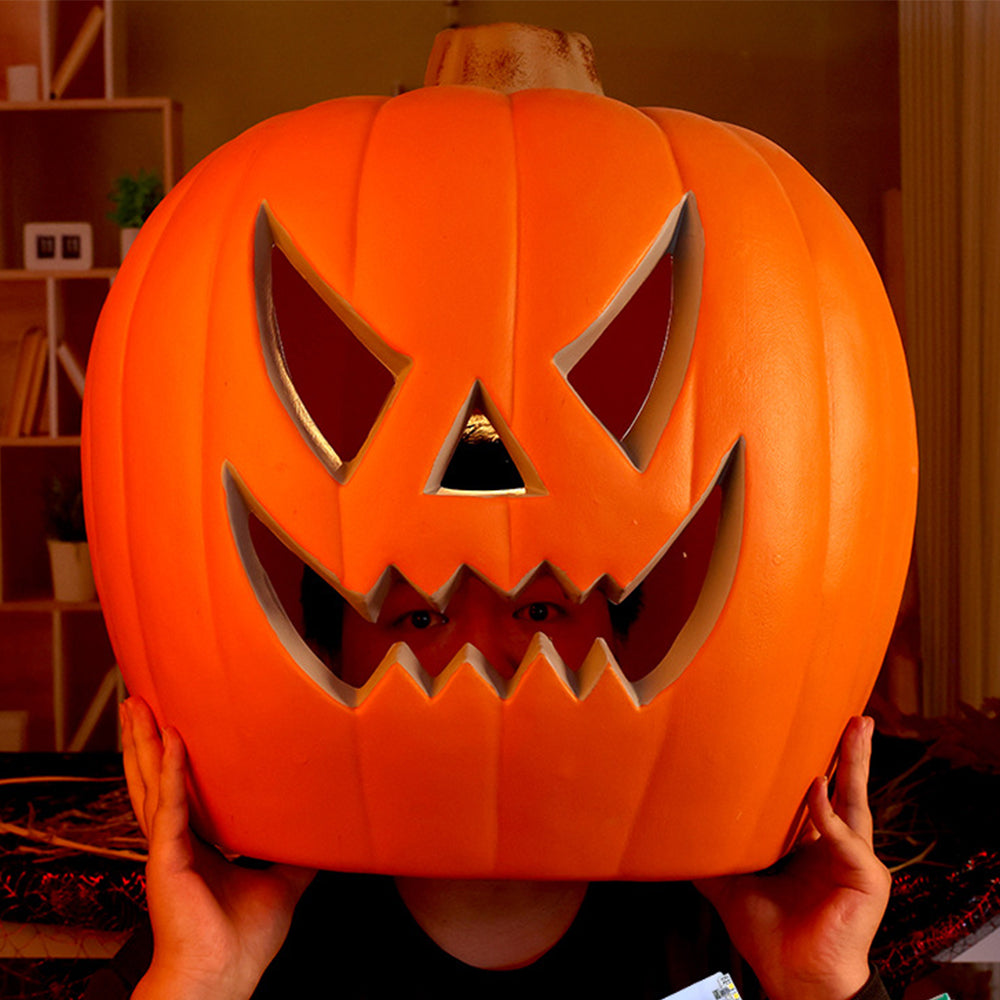 Light-Up Pumpkin Lantern Halloween Scene Decorations Fabric Items