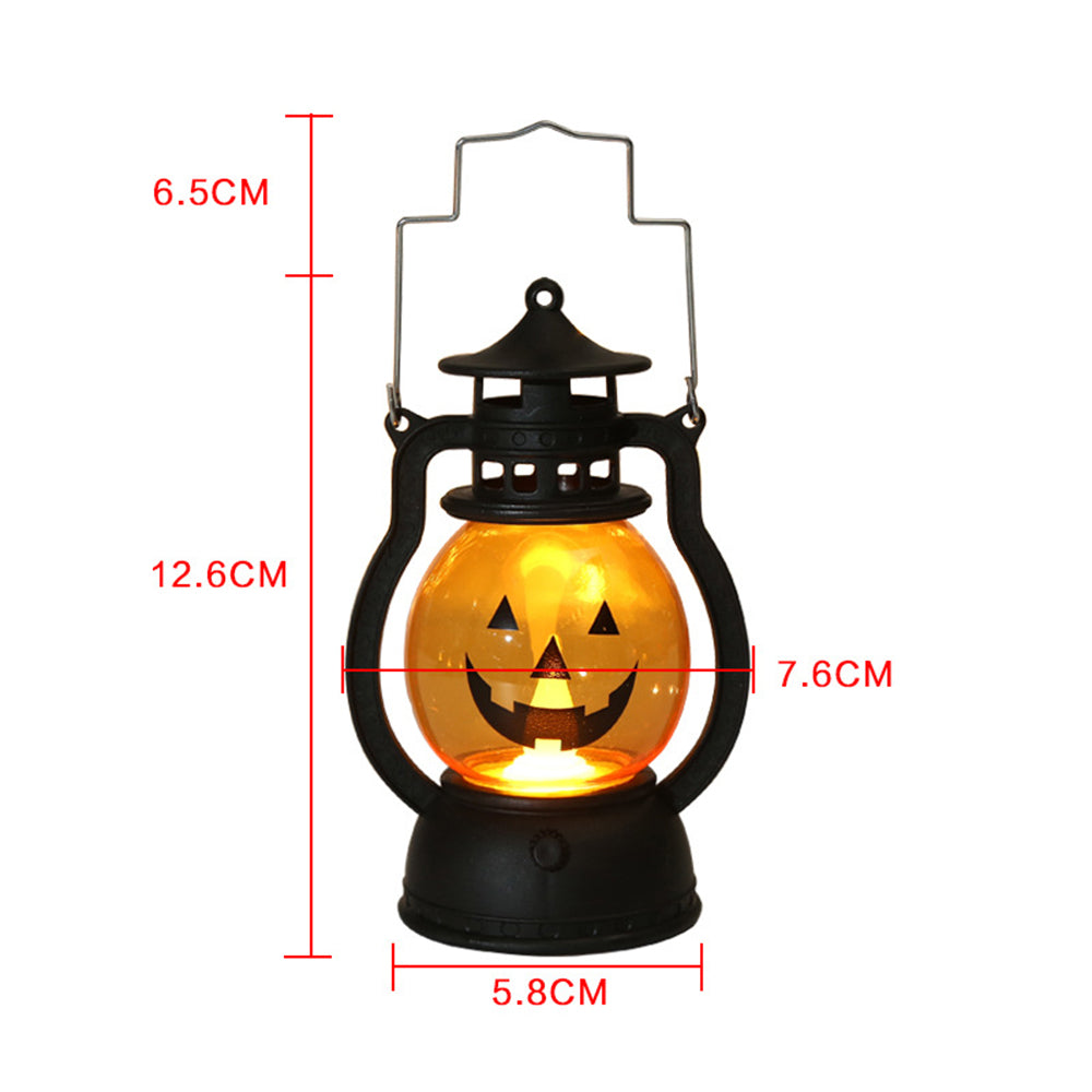 3-piece Pumpkin Lantern Handheld Pony Light Halloween LED Decorative Lights