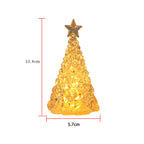LED Christmas Tree Lights Christmas Table Ornaments Crystal Chandeliers