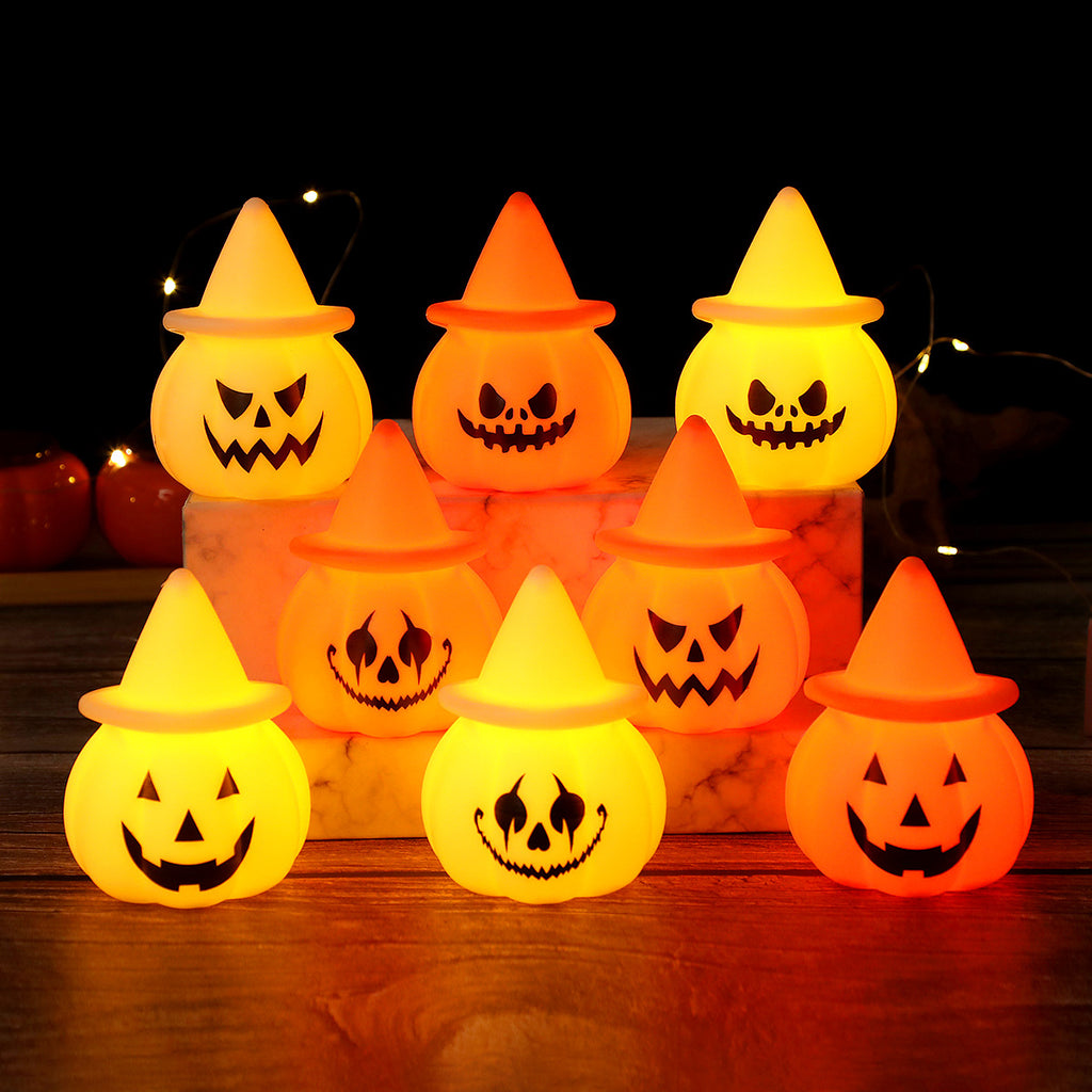 Electronic Pumpkin Lantern Halloween Party Decorative Ornament