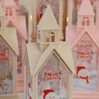 Electronic Candle Wind Lantern Castle Night Light Holiday Party Decorations