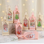 Electronic Candle Wind Lantern Castle Night Light Holiday Party Decorations