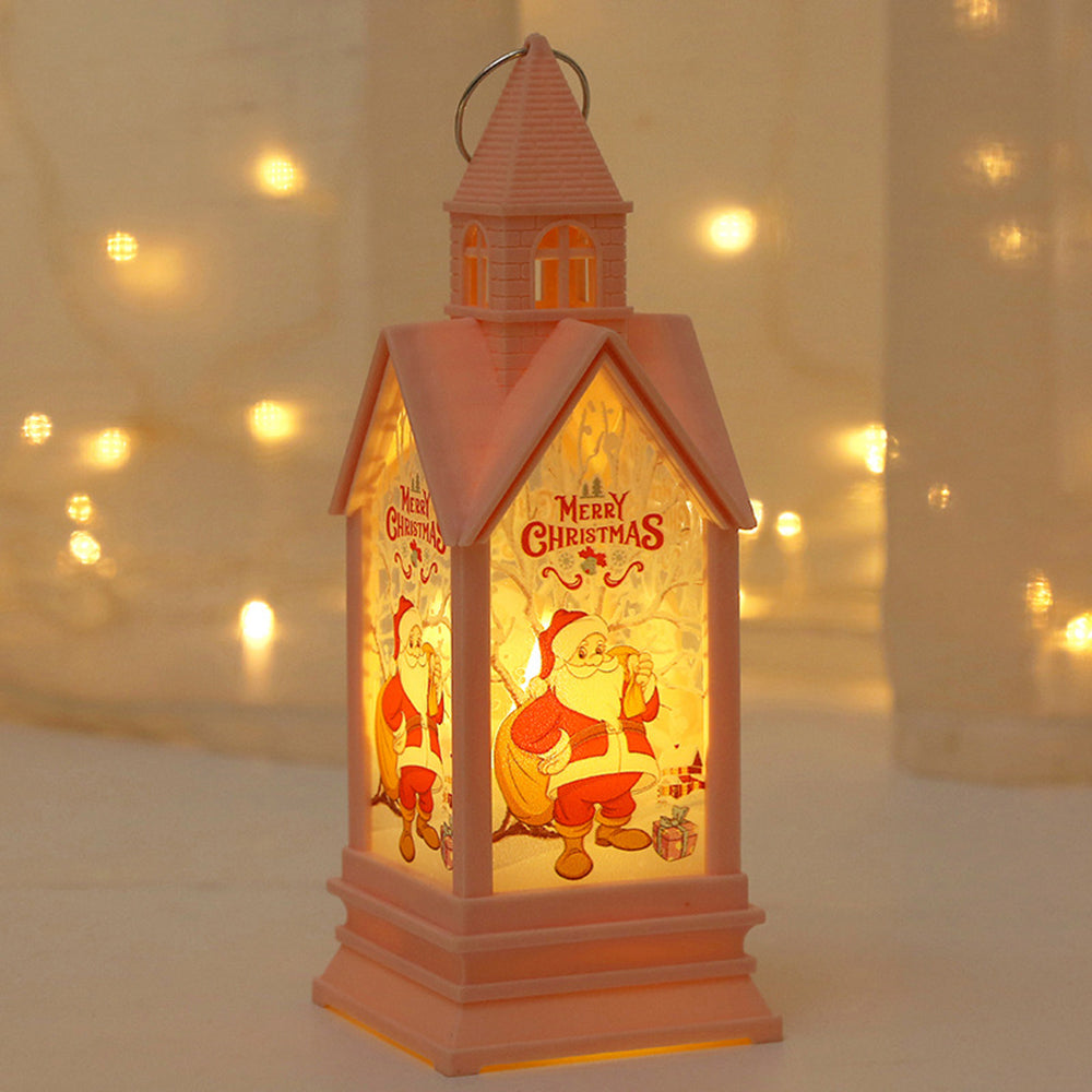 Electronic Candle Wind Lantern Castle Night Light Holiday Party Decorations