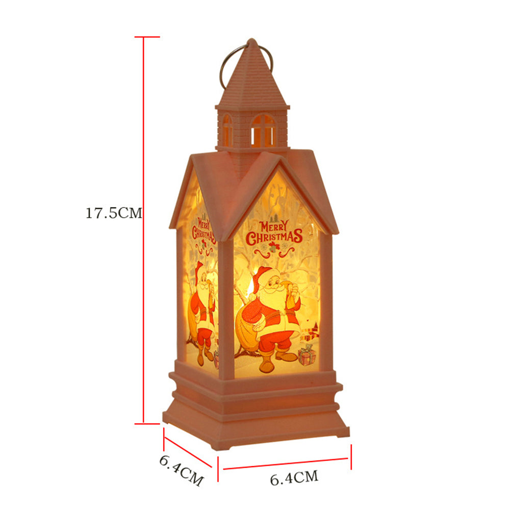 Electronic Candle Wind Lantern Castle Night Light Holiday Party Decorations