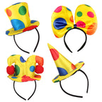 Clown Headband Cosplay Costume Headpiece Clown Costume Three-Piece Set