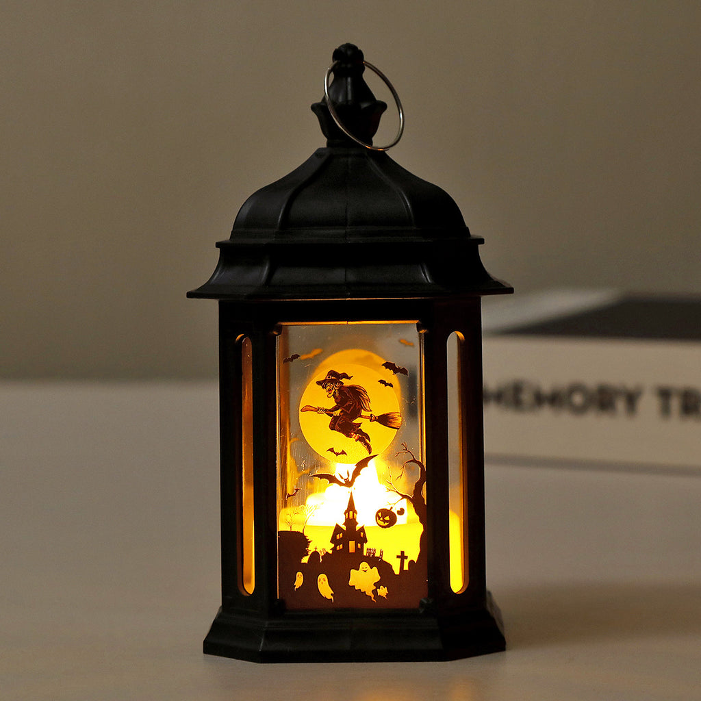 Portable Lantern Halloween Decorations LED Wind Lantern Ornaments