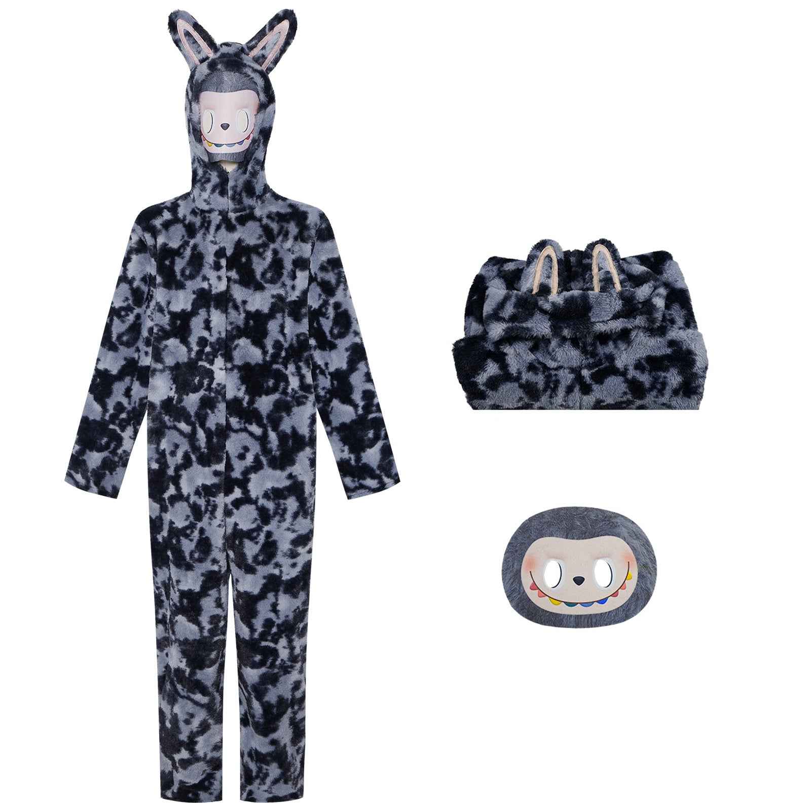 Labubu Cosplay Costume Jumpsuit Party Fancy Dress Bodysuit For Kids Adult Halloween