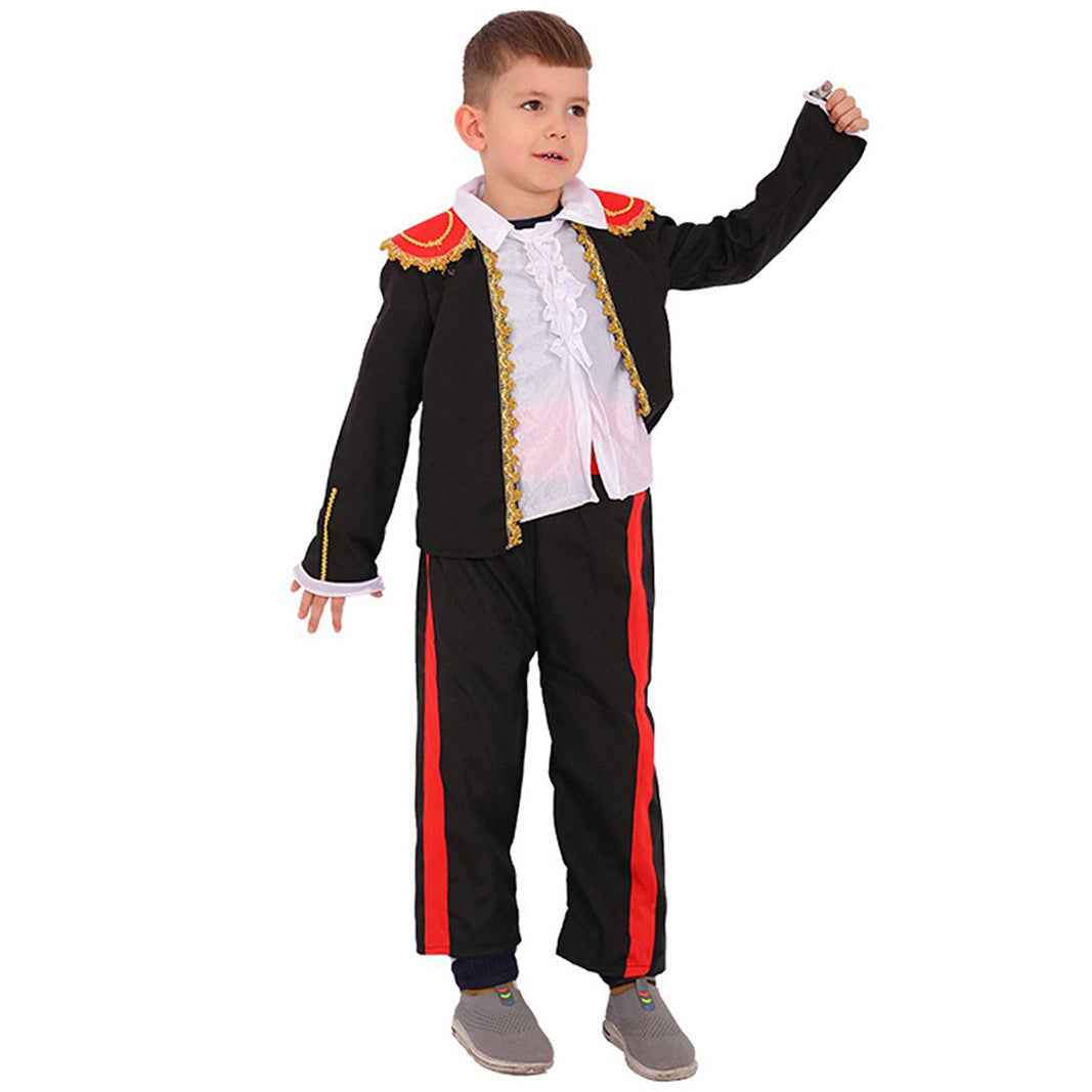 Halloween Day of the Dead Costume Spanish Traditional Cosplay For Children