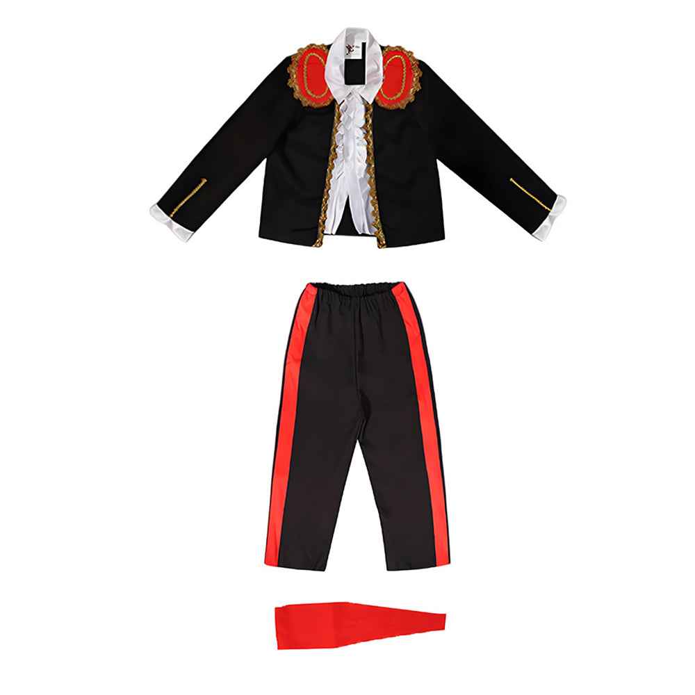 Halloween Day of the Dead Costume Spanish Traditional Cosplay For Children