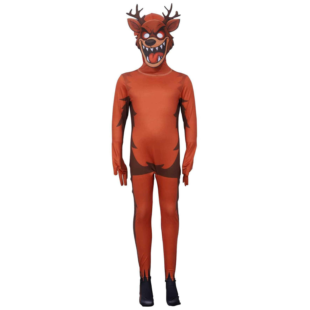 99 Nights in The Forest Bodysuit Costume Deer Animals Gaming Outfit Xmas