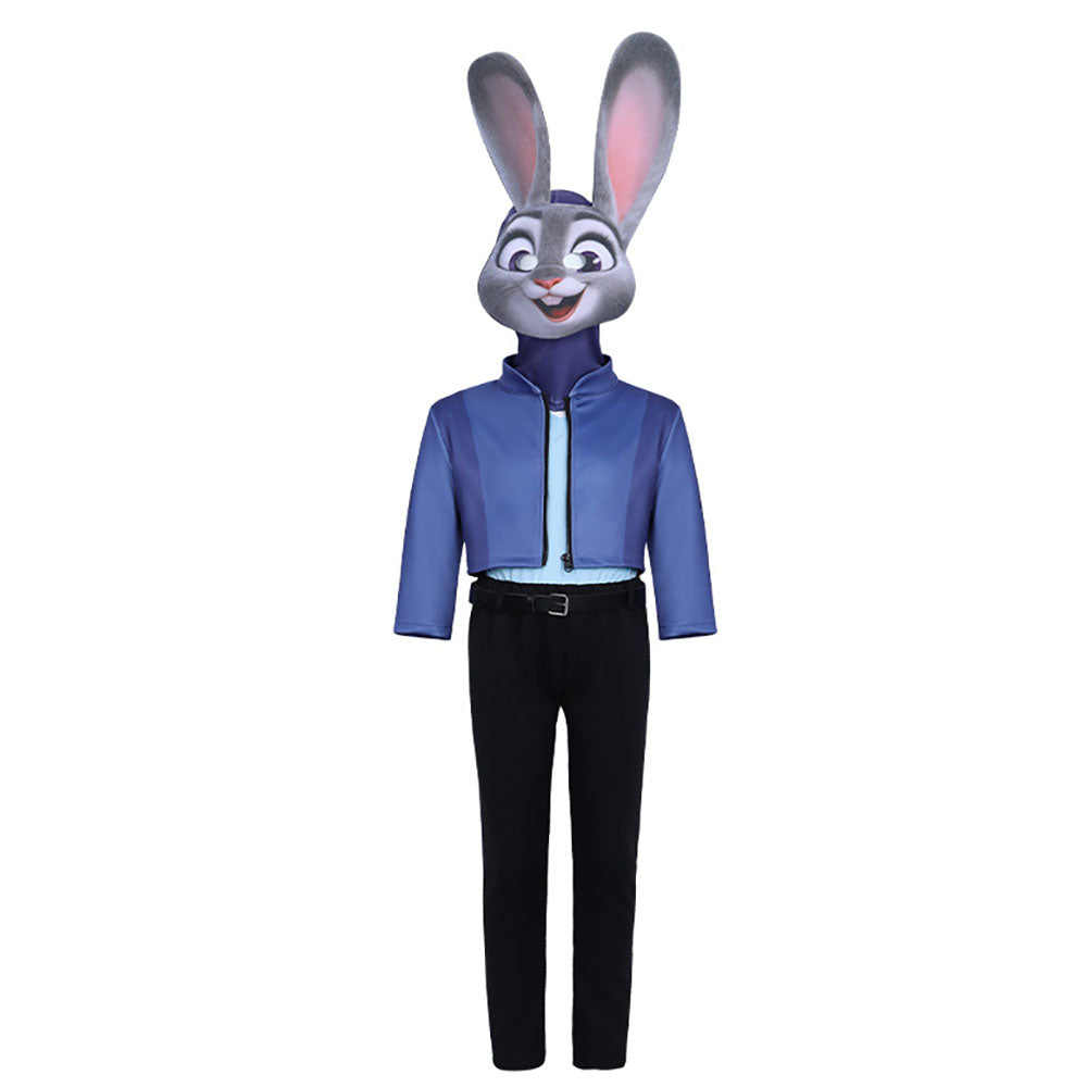Zootopia 2 Judy Hopps Kids Cosplay Costumes Carnival Party Full Set