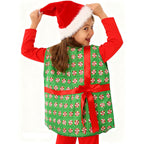 Christmas Present Costume Kids Gift Box Costume Vest For Boys Girls