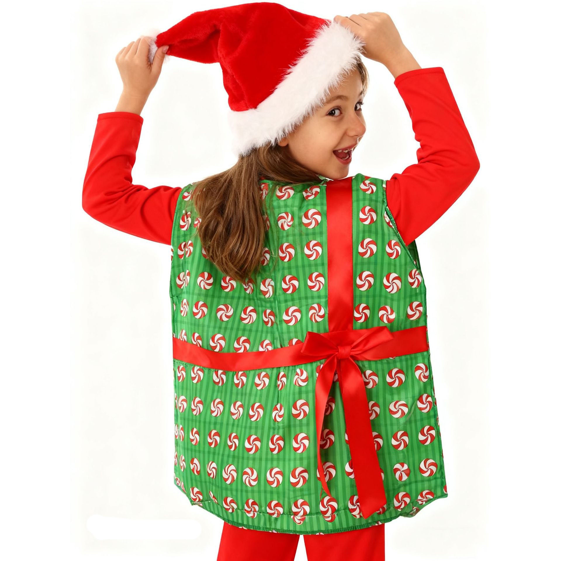 Christmas Present Costume Kids Gift Box Costume Vest For Boys Girls