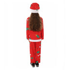 Children's Red Santa Claus Pajama Party Dress up Costume for Kids