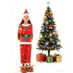 Children's Red Santa Claus Pajama Party Dress up Costume for Kids