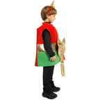 Christmas Present Costume Kids Gold Ribbon Gift Box Costume Vest