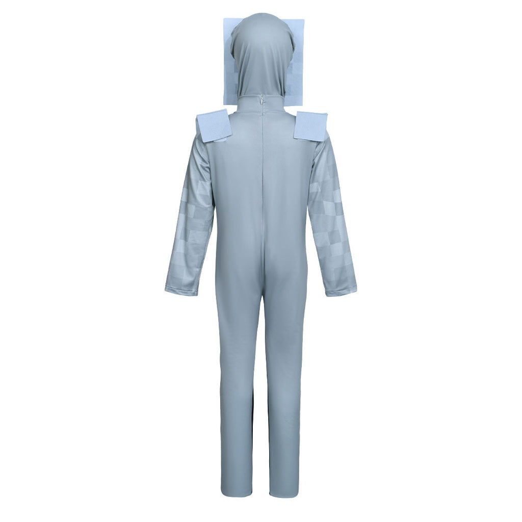 Minecraft Skeleton Jumpsuit Cosplay Costume Carnival Suit