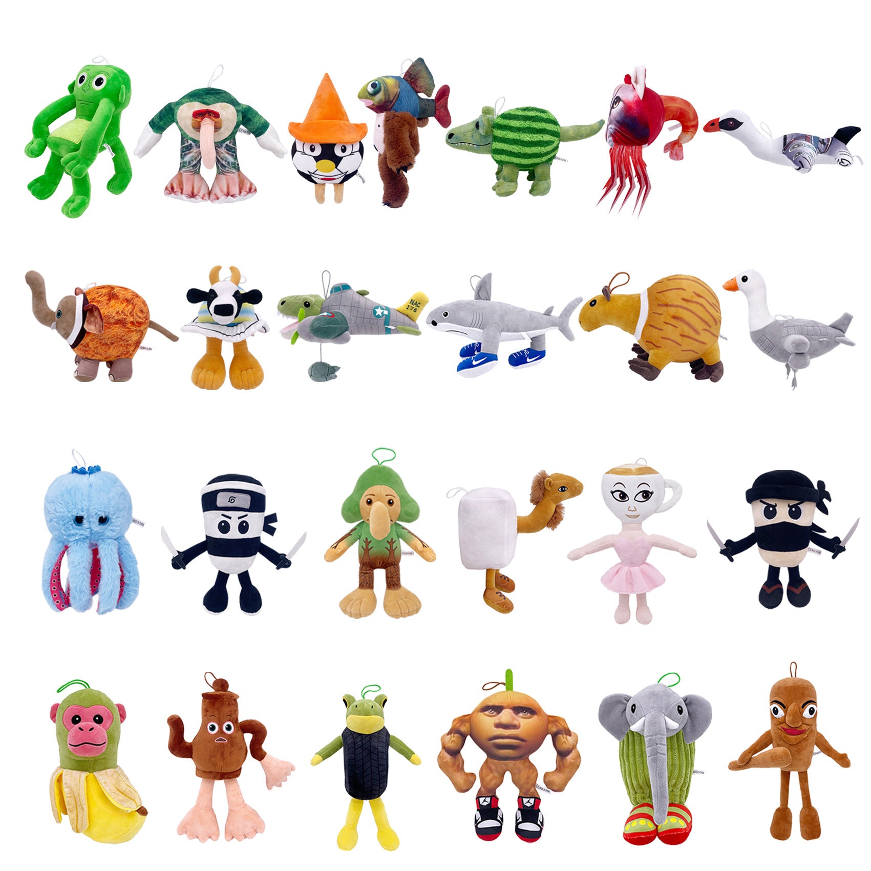 Italian Brainrot tung tung tung Sahur Game Plush Toy Doll