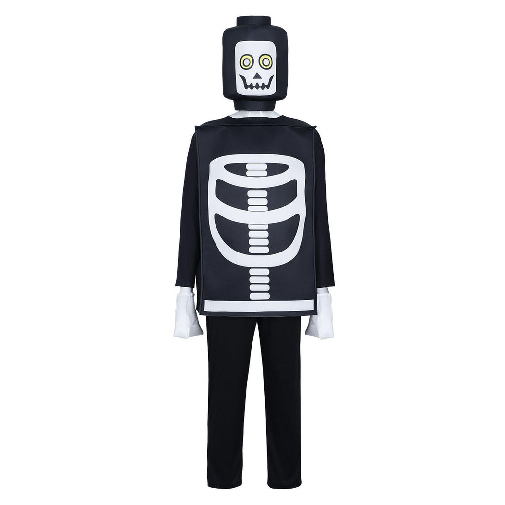 Kid's Ninjago Skulkin Skeleton Costume Cosplay Party Carnival Adult
