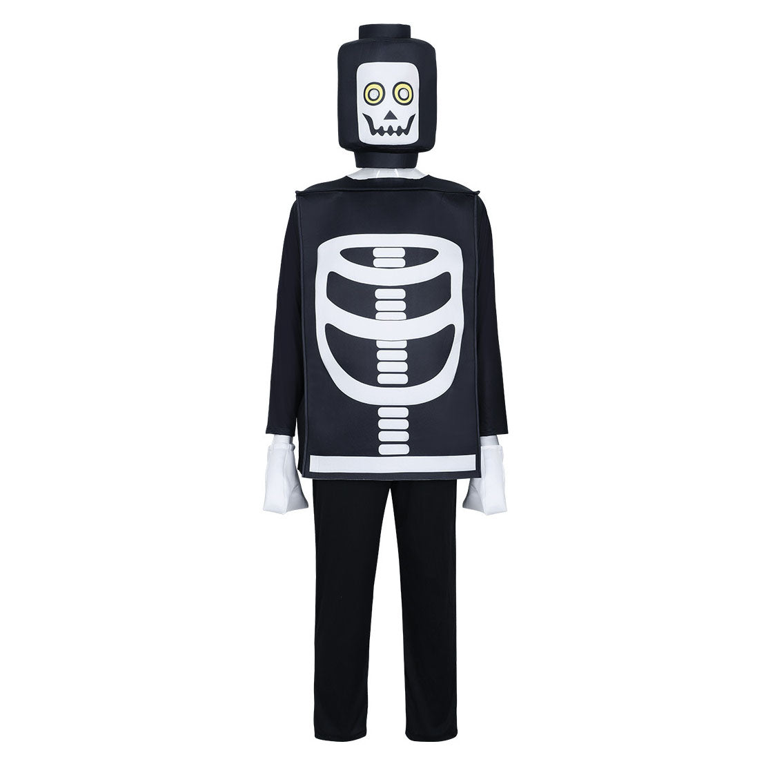 Kid's Ninjago Skulkin Skeleton Costume Cosplay Party Carnival Adult