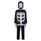 Kid's Ninjago Skulkin Skeleton Costume Cosplay Party Carnival Adult