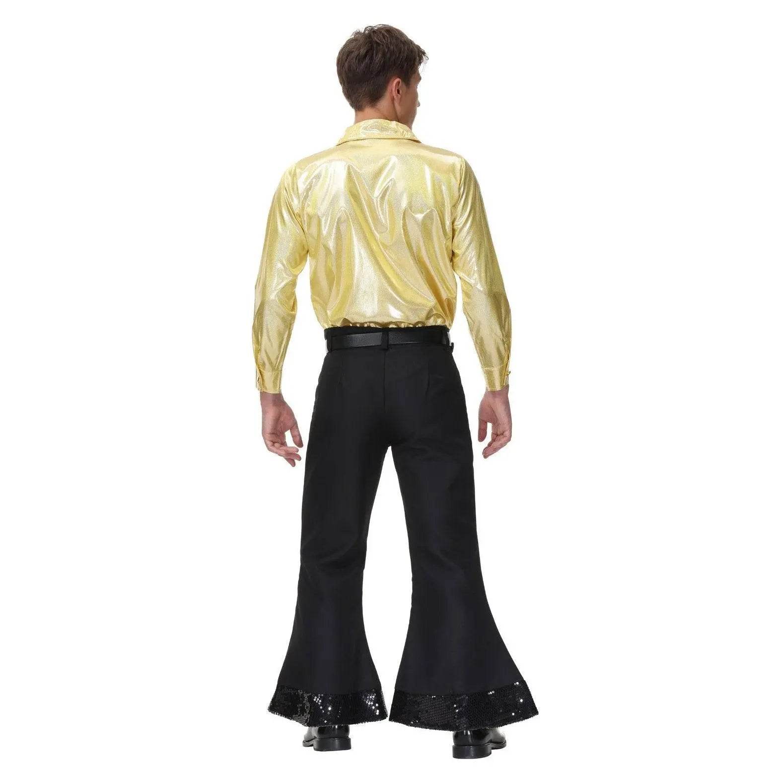 70s Hip Hop Rock Hippie Costumes Fancy Dress Cosplay Halloween Outfit For Adult - Azufun