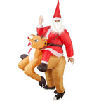 Adult Inflatable Halloween Santa Claus Cosplay Costume Suit - Azufun