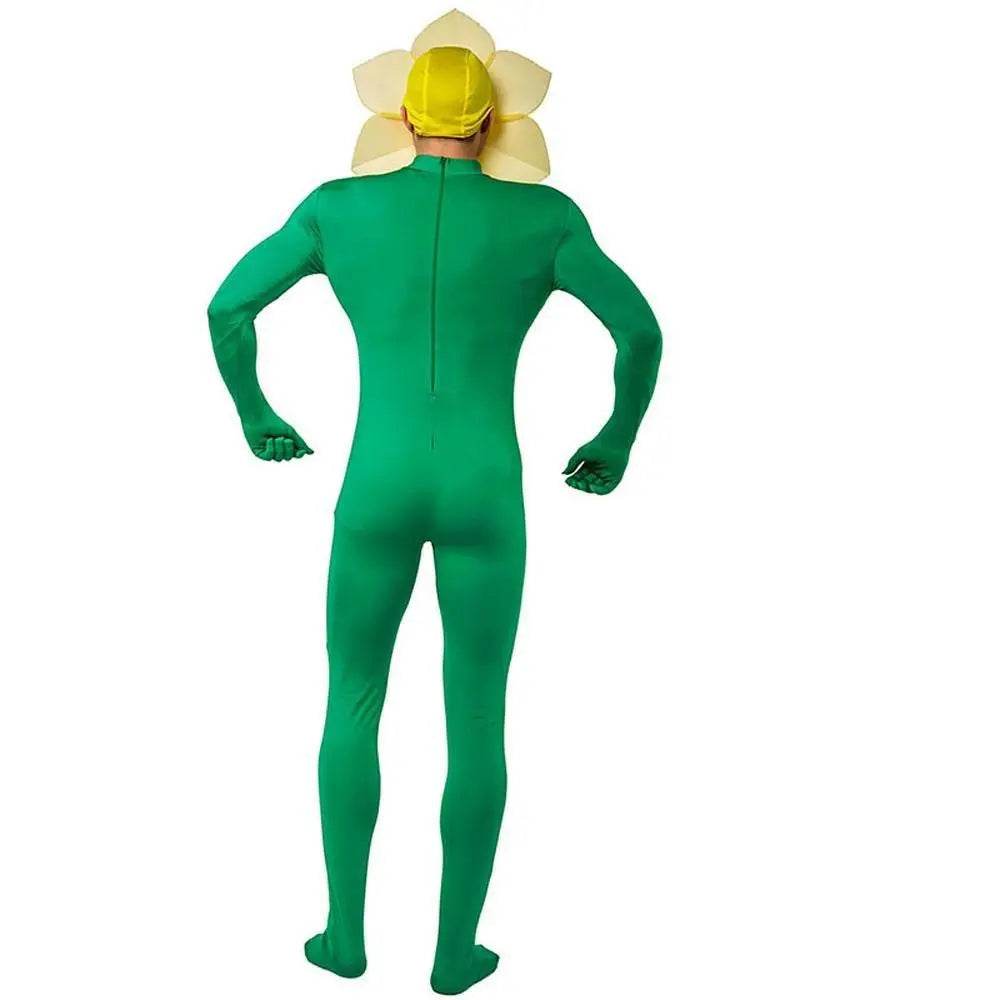 Adult Man Sunflower Funny Jumpsuit Cosplay Stage Performance Costume - Azufun