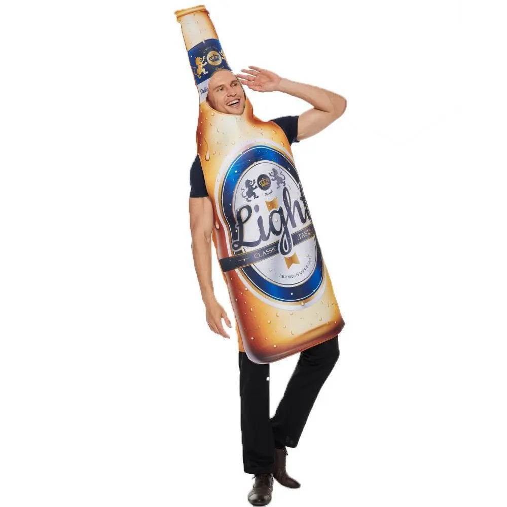 Adult beer bottle Oktoberfest Funny Novelty Halloween Cosplay Costume - Azufun