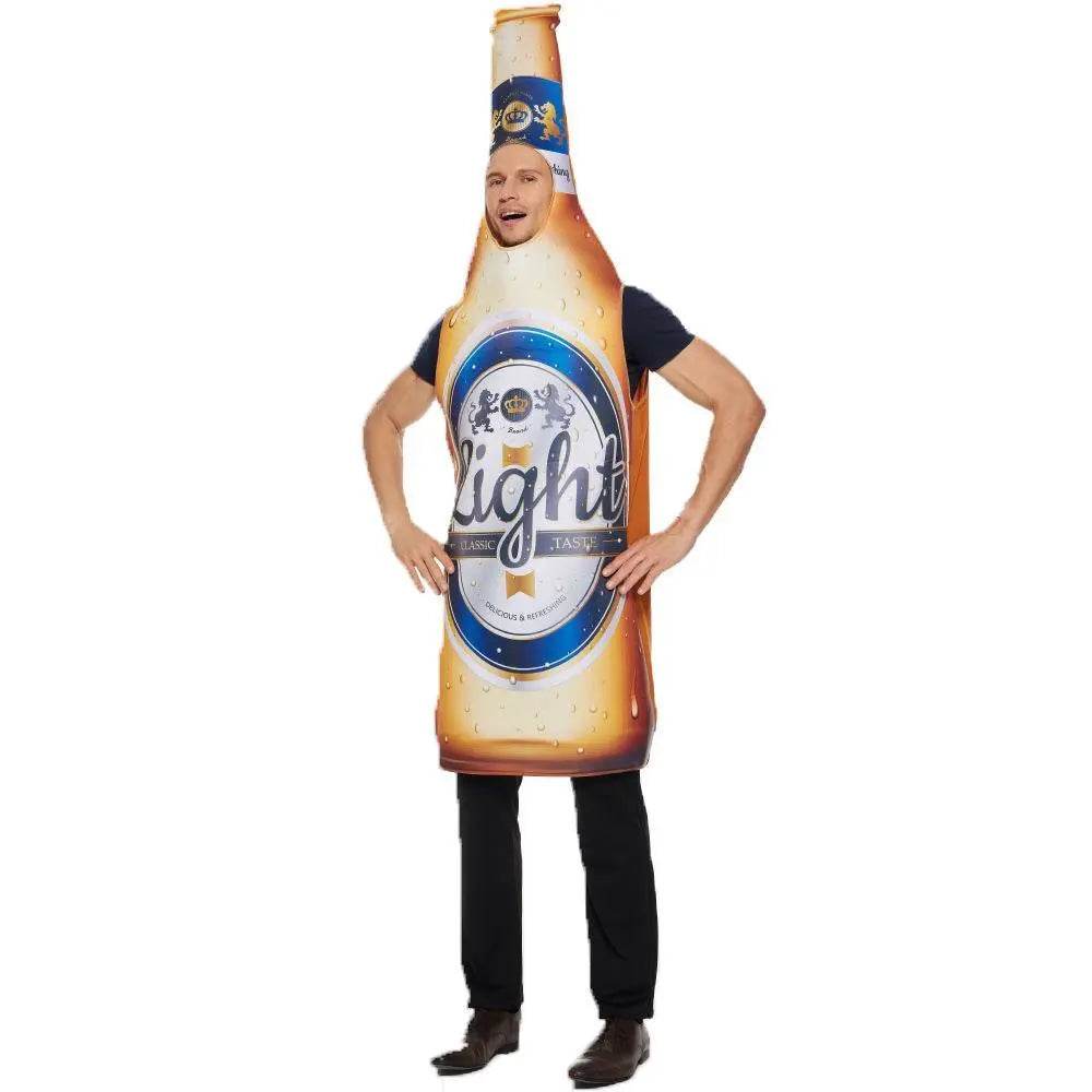 Adult beer bottle Oktoberfest Funny Novelty Halloween Cosplay Costume - Azufun